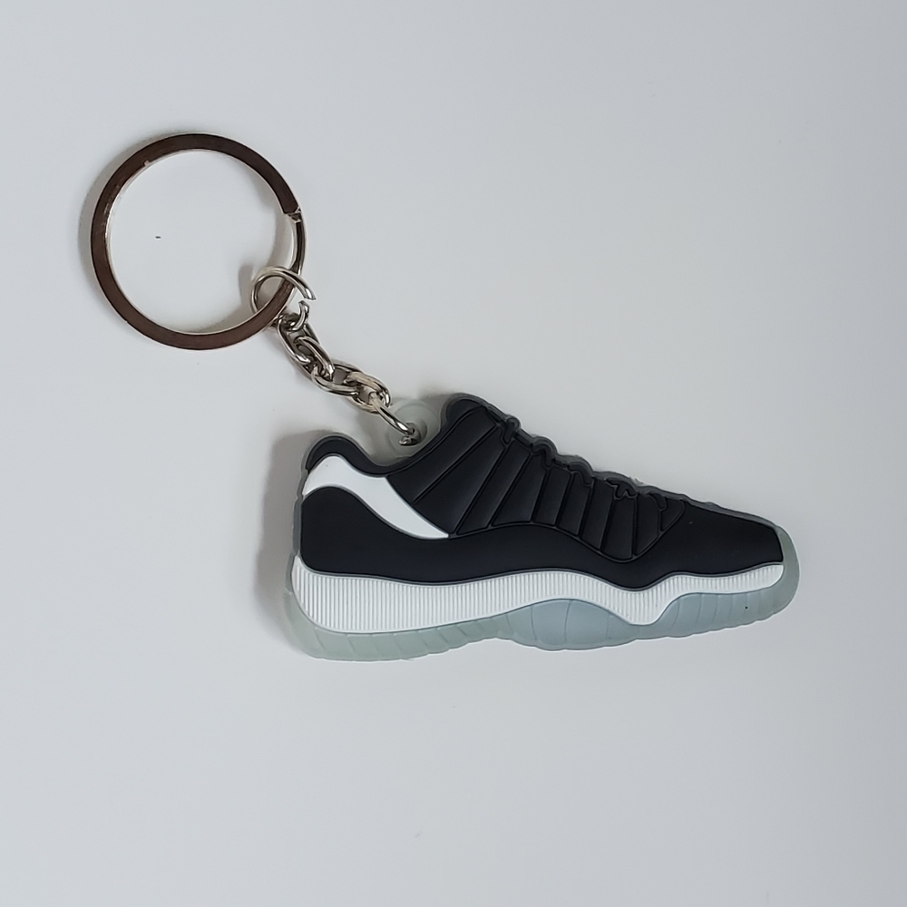 Jordan 11 Shoe Low Rubber Keychain.